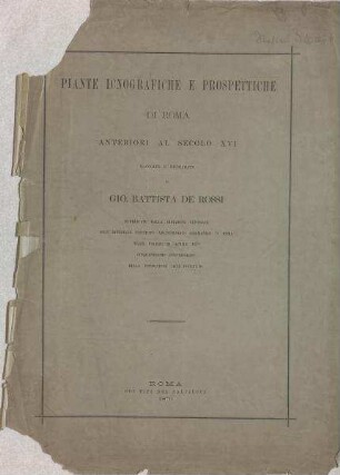 Piante Iconografiche e Prospettiche