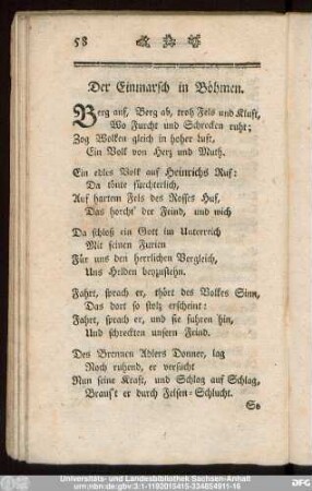 Der Einmarsch in Böhmen.