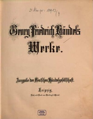 Georg Friedrich Händel's Werke. 4, Herakles : Oratorium