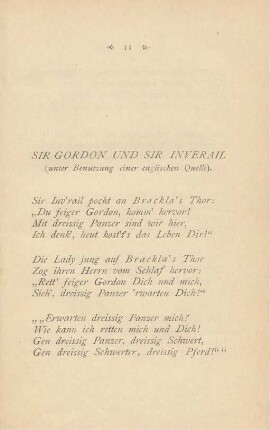 Sir Gordon und Sir Inverail