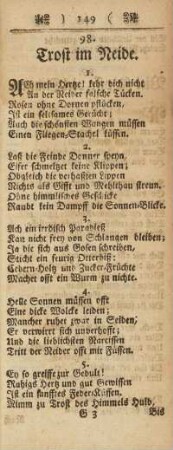 98. Trost im Neide