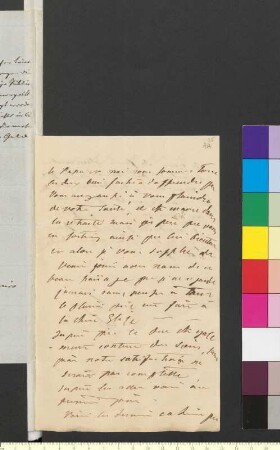 Brief von Gore, Emilie an Goethe, Johann Wolfgang von
