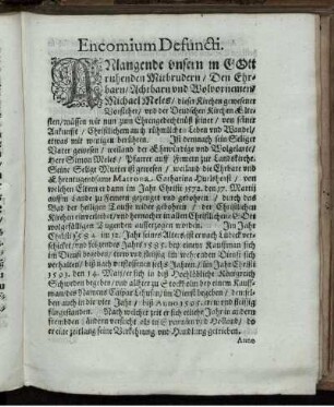 Encomium Defuncti