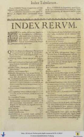 Index Rerum.