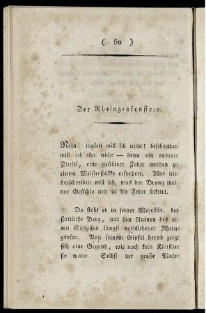 Der Rheingrafenstein.
