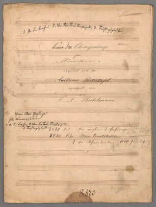 4 Partsongs, Coro maschile - BSB Mus.Schott.Ha 8820-2