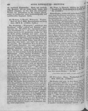 Iduna. Taschenbuch für das Jahr 1835. Wien: Pfautsch 1835