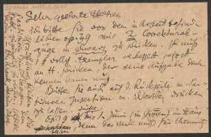 Brief an B. Schott's Söhne : 26.01.1925