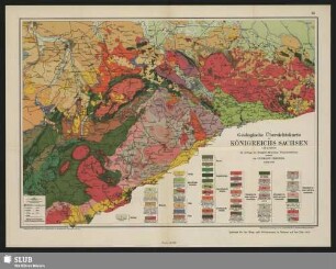 Geologische Übersichtskarte des Königreichs Sachsen