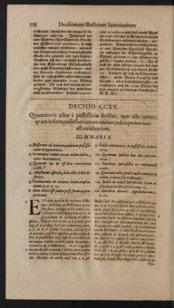 Decisio CCXV.