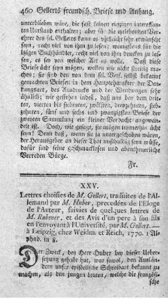 Lettres choisies.