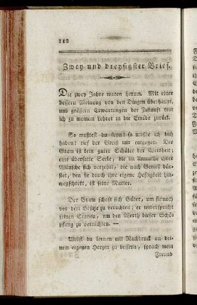 Zwey und dreyßigster Brief.