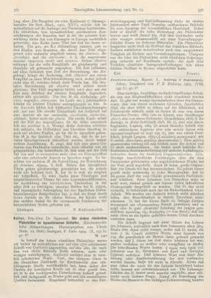 376-378 [Rezension] Dyboyniotes, Konst., Ioánnes ó Damaschenós