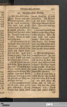 IIII. Weyhnachts-Lieder.