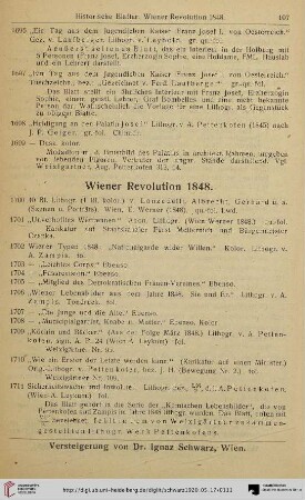 Wiener Revolution (Nr. 1700-1745)