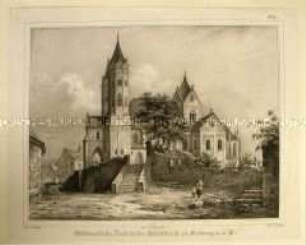 Südwestliche Ansicht der Stadtkirche zu Freyburg (Unstrut)