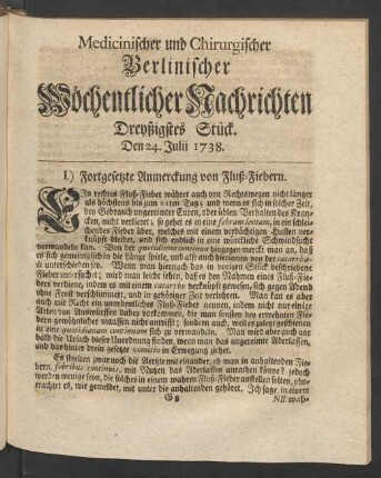 Dreyssigstes Stück