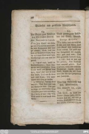 64. Um Segen zum Anhören des Göttlichen Worts.