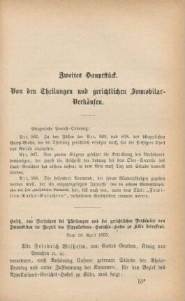 Zweites Hauptstück
