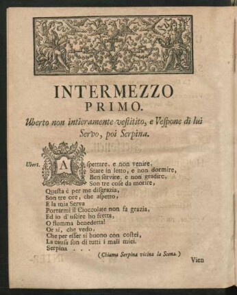 Intermezzo primo