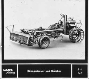 Düngerstreuer und Grubber