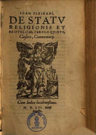 De statu religionis et reipublicae, Carolo quinto Caesare, commentarii. 1.