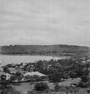 Panoramaaufnahme : Panoramaaufnahme eines Stadtviertels von Mwanza