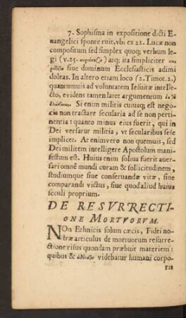 De Resurrectione Mortuorum.