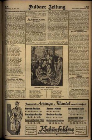 Zweite Ausgabe vom Freitag, den 18. April 1930.