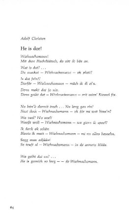 He is dor!