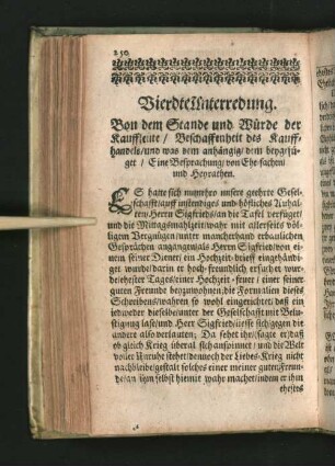 Vierdte Unterredung.