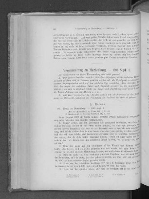 Versammlung zu Marienburg. - 1392 Sept. 1.