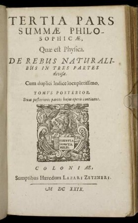 3: ... Pars Summae Philosophicae. 3