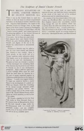 68: The recent sculpture of Daniel Chester French