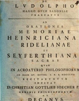 De Ludolpho, magno duce Saxoniae