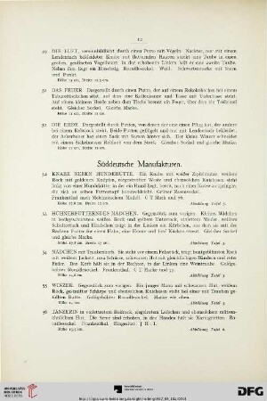 Süddeutsche Manufakturen (Nr. 52-71)