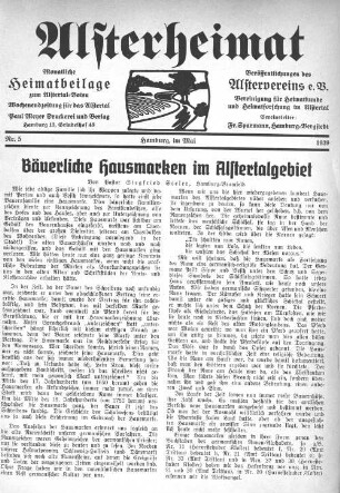 Bäuerliche Hausmarken im Alstertalgebiet