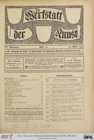 Heft 29 (20. April 1908)