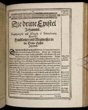 Die dritte Epistel Johannis [...]