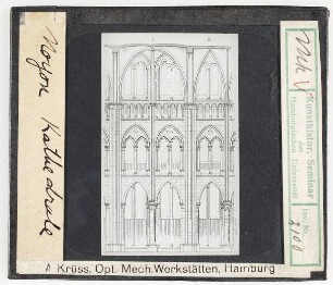 Noyon, Kathedrale: Wandaufriss