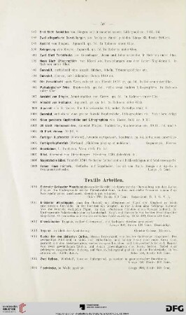 Textile Arbeiten (Nr. 1010-1031)