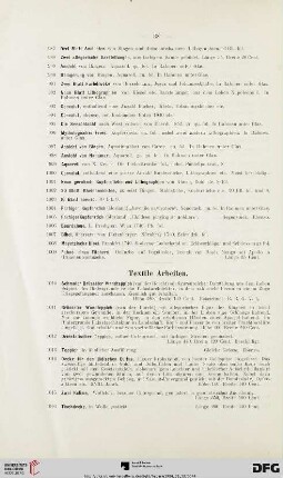 Textile Arbeiten (Nr. 1010-1031)