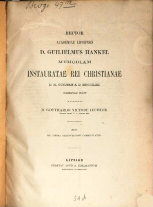 De Thoma Bradwardino commentatio : (Programm.)