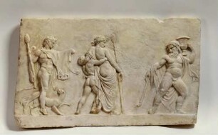 Relief mit Dionysos und Gefährten