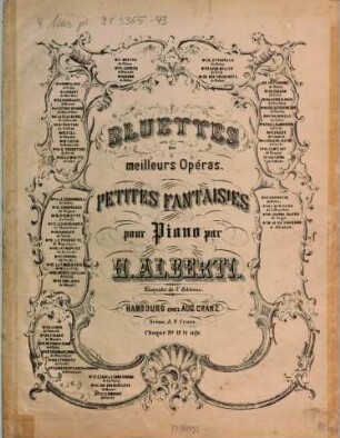 Bluettes des meilleurs opéras : petites fantaisies pour piano. 43, Faust de Gounod