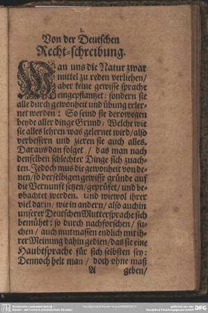 Von der Deutschen Recht-schreibung