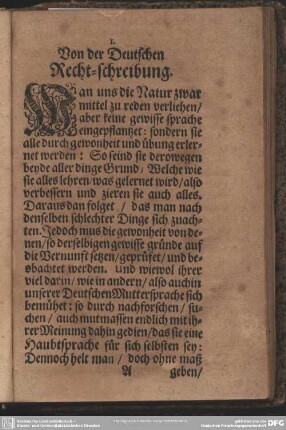 Von der Deutschen Recht-schreibung