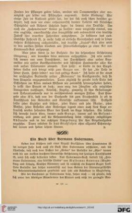 Ein Buch über Hermann Sudermann