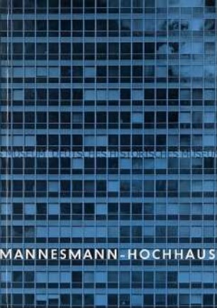 Sonderdruck der "Deutschen Bauzeitschrift" über das Mannesmann-Hochhaus in Düsseldorf - Sachkonvolut