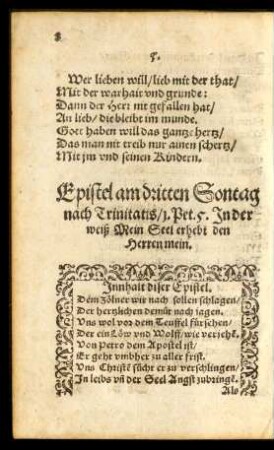 Epistel am dritten Sontag nach Trinitatis ...